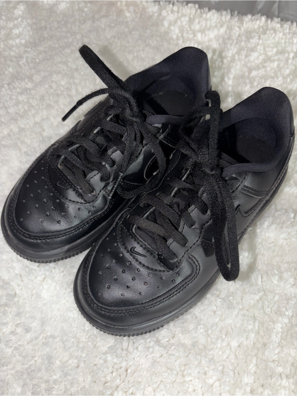 Nike Kids Black Low-Top Lace-Up Sneakers